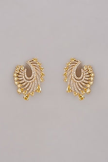 Gold Plated Austrian Crystal Stud Earrings