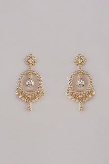 Gold Plated Austrian Crystal Dangler Earrings