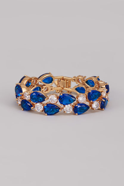 Gold Plated Austrian Crystal Tennis Bracelet