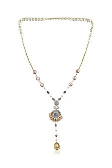 Gold Plated Baroque Pearl Long Necklace