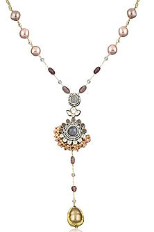 Gold Plated Baroque Pearl Long Necklace