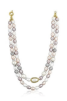 Gold Plated Layered Long Necklace