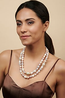 Gold Plated Layered Long Necklace