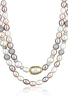 Gold Plated Layered Long Necklace