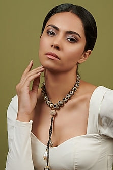 Gold Plated Tasseled Necklace