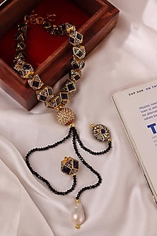 Gold Plated Tasseled Necklace