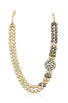 Gold Plated Double Layered Necklace