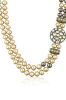 Gold Plated Double Layered Necklace