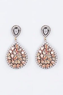 Gold Plated Kundan Polki Earrings