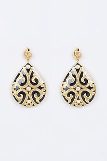 Gold Plated Earrings With Cubic Zirconia