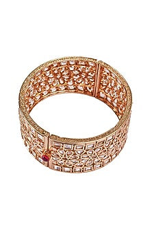 Gold Plated Kundan Polki Bangle