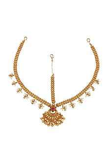 Gold Plated Temple Mathapatti