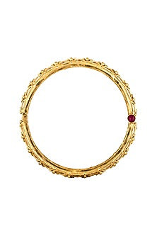 Gold Finish Kundan Polki Bangles