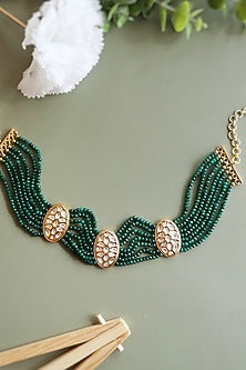 Gold Finish Handcrafted Choker Necklace