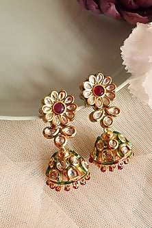 Gold Finish Handcrafted Enameled Necklace Set