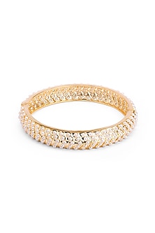 Gold Plated Pearl Bangle