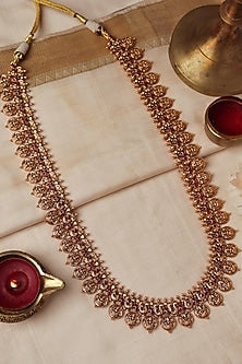 Gold Plated Semi-Precious Stone Long Necklace