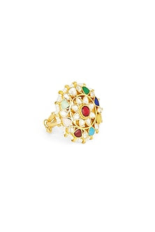 Gold Plated Semi-Precious Stone Ring