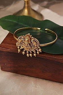 Gold Plated Laxmi Motif Armcuff
