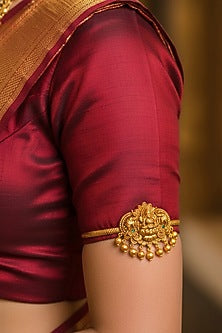 Gold Plated Laxmi Motif Armcuff