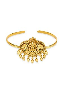 Gold Plated Laxmi Motif Armcuff