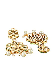 Gold Finish Bridal Choker Necklace Set