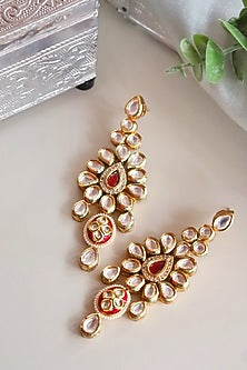 Gold Finish Semi Precious Stone Necklace Set