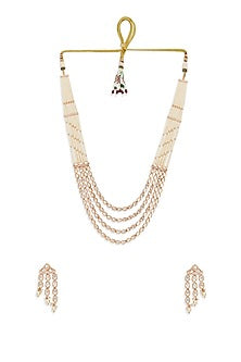 Gold Plated Kundan Polki Necklace Set