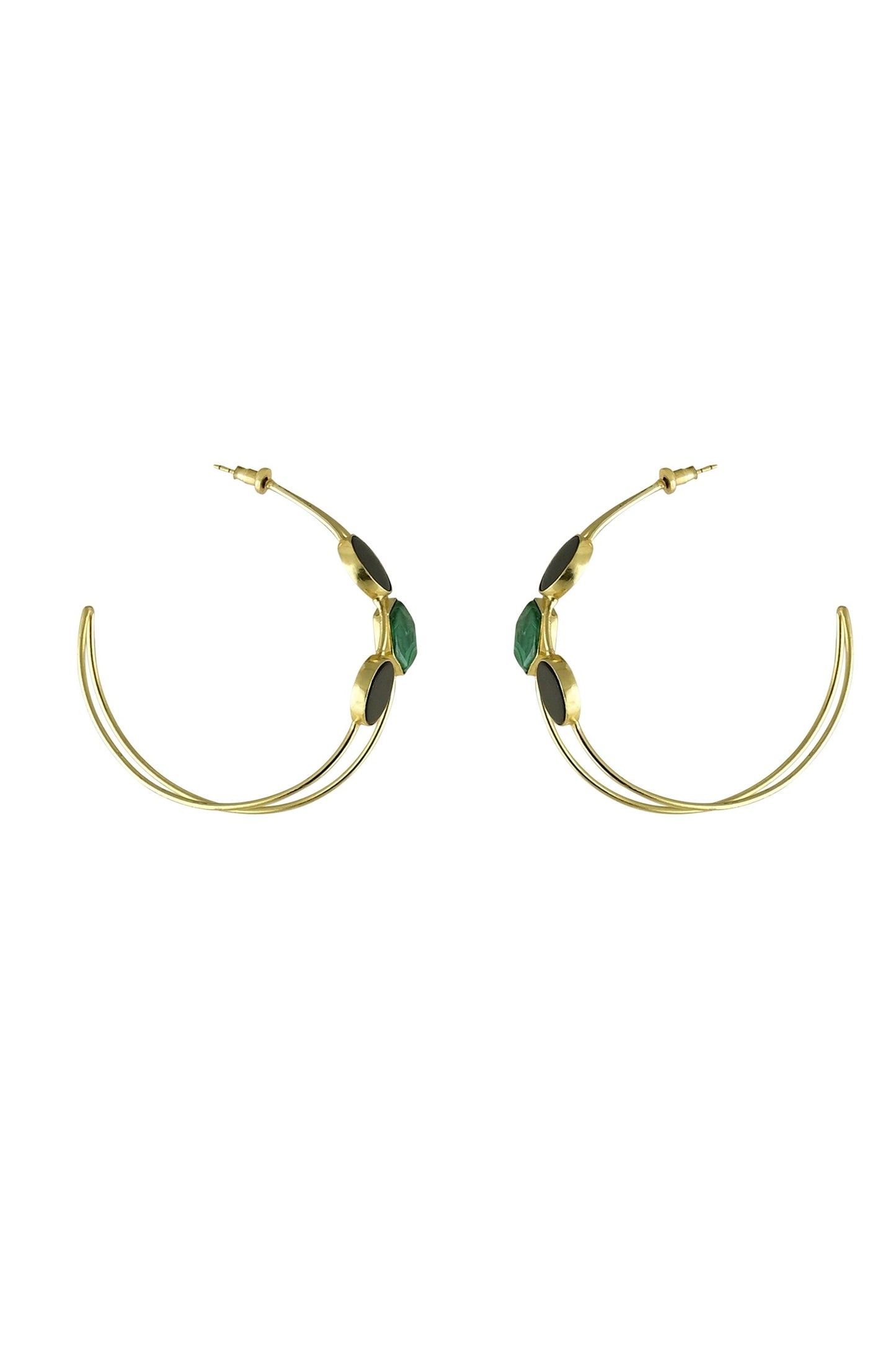 Arnia Stone Embellished Hoops 