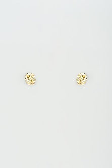 White Finish Swarovski Zirconia Stud Earrings In Sterling Silver