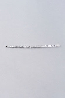 White Finish Bracelet With Swarovski Zirconia In Sterling Silver
