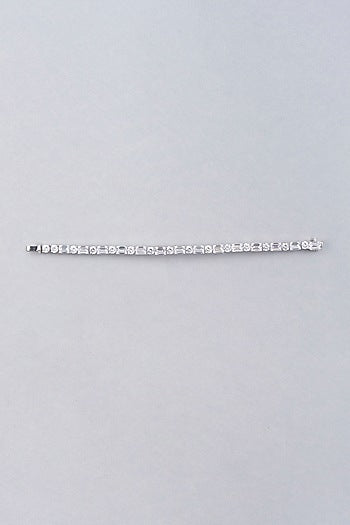 White Finish Bracelet With Swarovski Zirconia In Sterling Silver