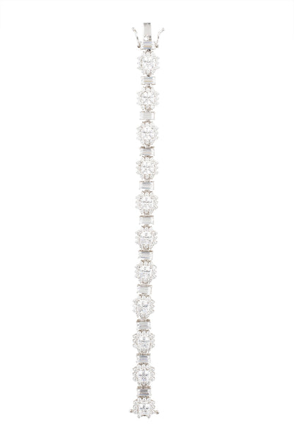 White Finish Swarovski Bracelet