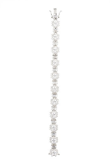 White Finish Swarovski Bracelet