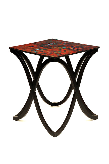 Brown & Red Wandering Curvy Table