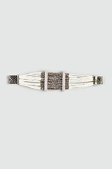 Black Crystal & Kidiya Moti Bracelet