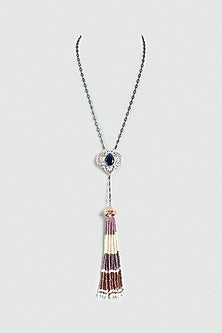 Multi-Colored Tassel Chain Necklace