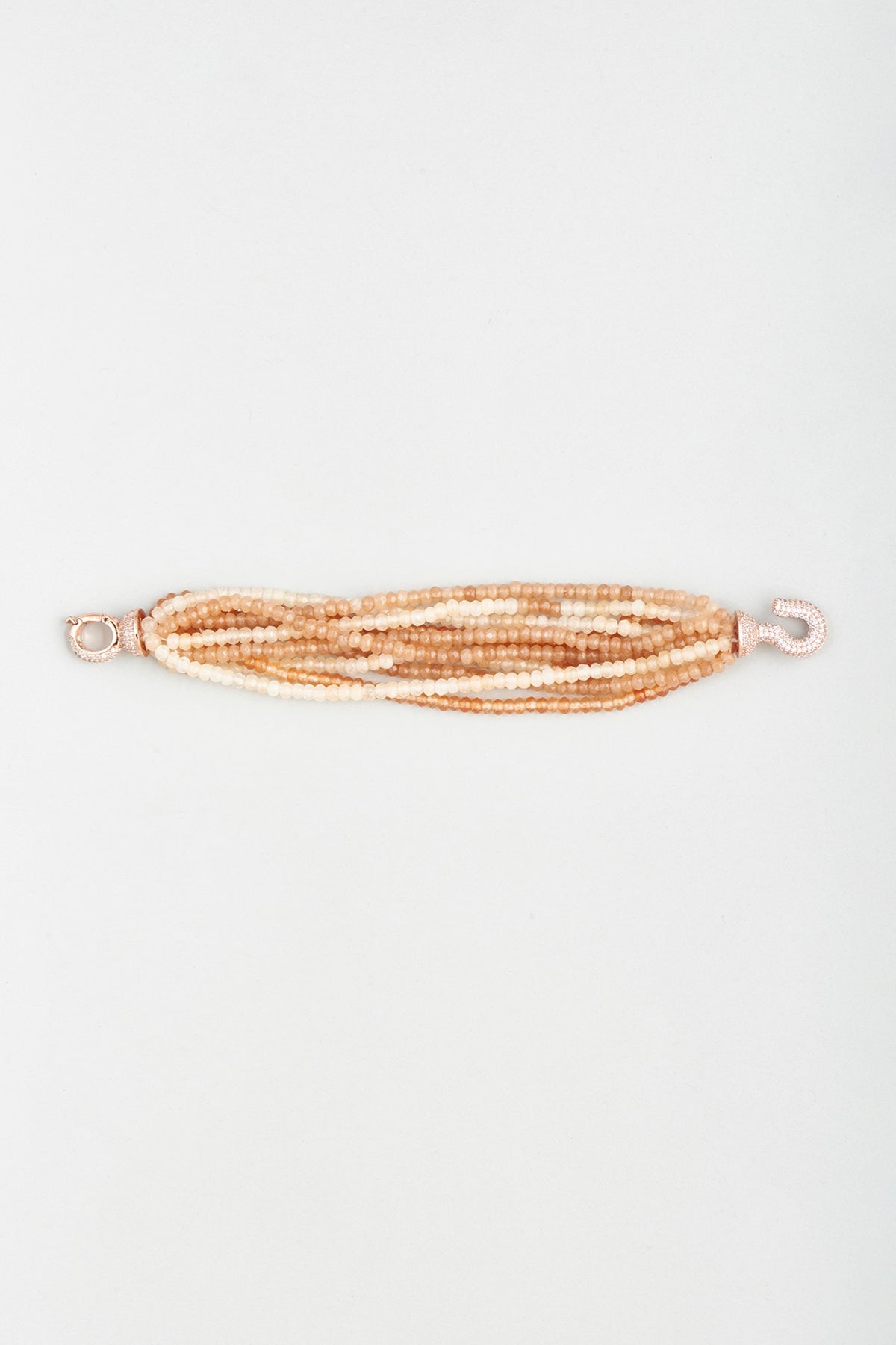Orange Shaded Crystals Bracelet