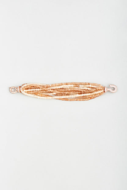 Orange Shaded Crystals Bracelet
