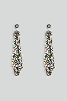 Multi-Colored Beaded Dangler Earrings