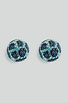 Blue Swarovski Stud Earrings