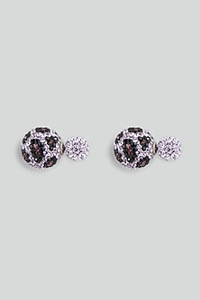 Purple Swarovski Stud Earrings
