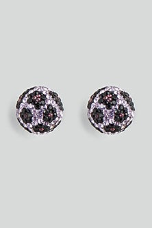 Purple Swarovski Stud Earrings
