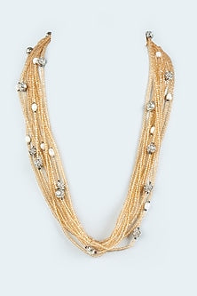 Orange Beaded Necklace