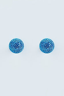 Blue Zircon Stud Earrings