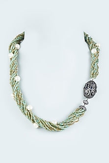 Sea Green Beaded Mala