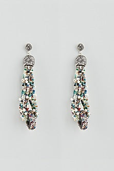 Multi-Colored Beaded Dangler Earrings
