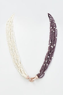 Rose Gold Finish Crystal Beaded Mala