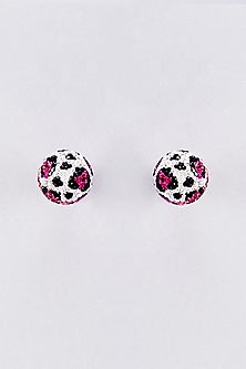 Pink Swarovski Stud Earrings