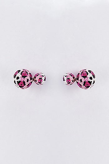Pink Swarovski Stud Earrings